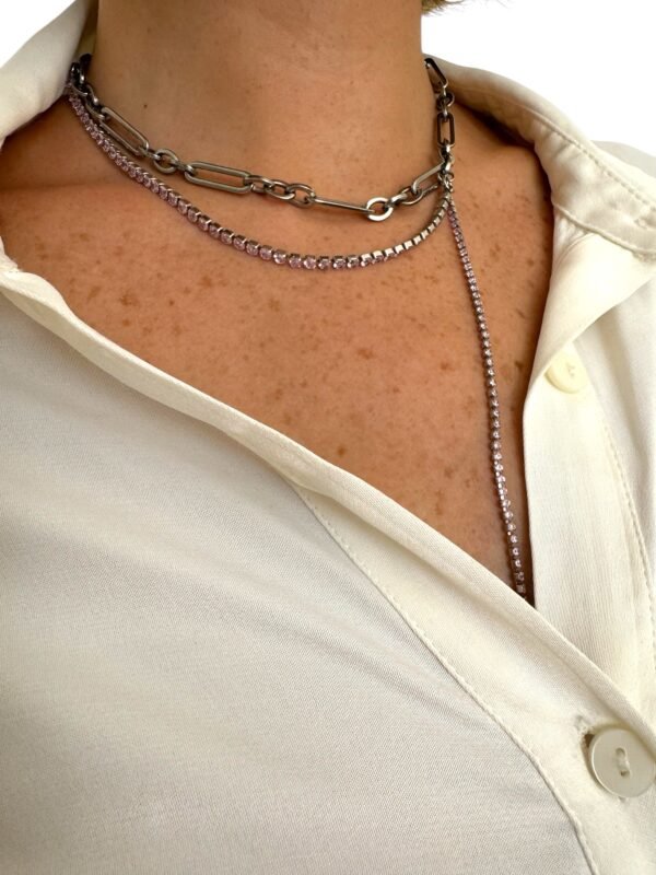 Collar shiny doble - Imagen 2